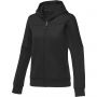 Elevate Nubia women's performance full zip knit jacket, Solid black