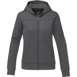 Elevate Nubia women's performance full zip knit jacket, Storm grey (Pullovers)