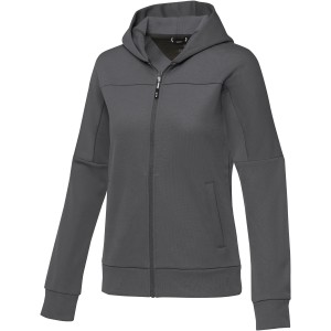 Elevate Nubia women's performance full zip knit jacket, Storm grey (Pullovers)