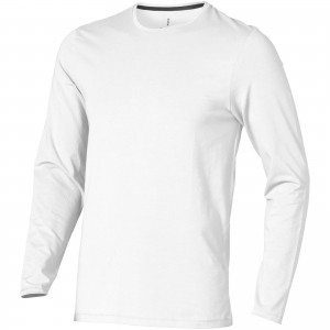 Ponoka Langarmshirt fr Herren, weiss