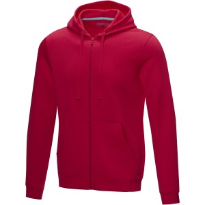 Ruby men's  organic GRS recycled full zip hoodie, Red <font size=1>[ENG]</font>