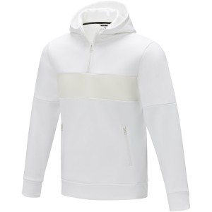 Elevate Sayan men's half zip anorak hooded sweater, White <font size=1>[ENG]</font>