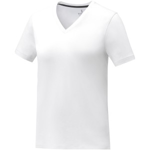 Somoto short sleeve women?s V-neck t-shirt, White <font size=1>[ENG]</font>