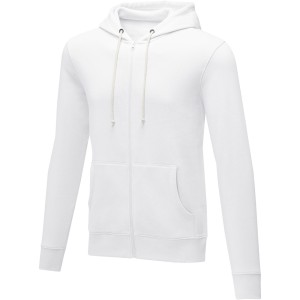 Theron men's full zip hoodie, White <font size=1>[ENG]</font>