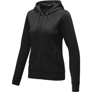 Theron women's full zip hoodie, Solid black <font size=1>[ENG]</font>