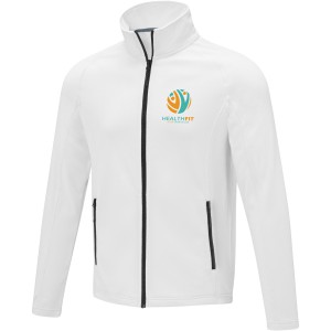 Elevate Zelus men's fleece jacket, White (Polar pullovers)