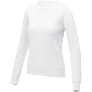 Zenon women's crewneck sweater, White <font size=1>[ENG]</font>