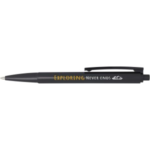 Elsa recycled plastic ballpoint pen, Solid black (Plastic pen)