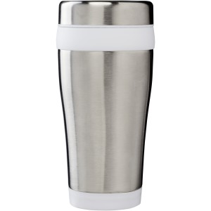 Elwood 470 ml insulated tumbler, Silver,White (Glasses)