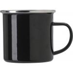 Enamel drinking mug (350 ml) Jamaal, black (709888-01CD)