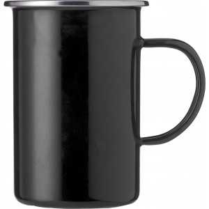 Enamel mug (450 ml) Ayden, black (Mugs)