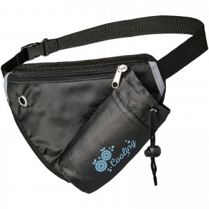 Erich multi purpose sports waist bag, Black (Waist bags)