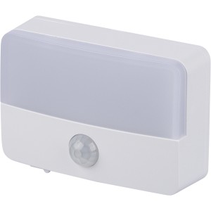 Recycled ABS rechargeable sensor light Ari, white <font size=1>[ENG]</font>