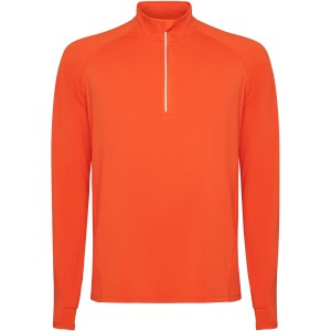 Estambul long sleeve men's half zip sweatshirt, Fire orange <font size=1>[ENG]</font>