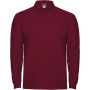 Estrella long sleeve men's polo, Garnet