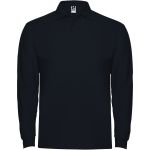 Estrella long sleeve men's polo, Navy Blue (R66351R)