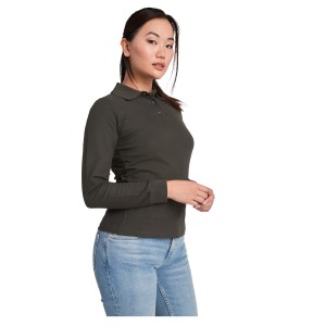 Estrella long sleeve women's polo, Dark Lead (Long-sleeved shirt)