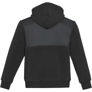 Evans unisex recycled sherpa fleece, Solid black (Pullovers)