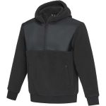 Evans unisex recycled sherpa fleece, Solid black (3947690)