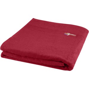 Evelyn 450 g/m2 cotton bath towel 100x180 cm, Red (Towels)