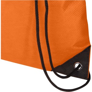 Evergreen GRS recycled non-woven drawstring bag 5L, Orange (Backpacks)