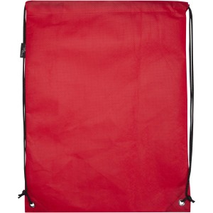 Evergreen GRS recycled non-woven drawstring bag 5L, Red (Backpacks)