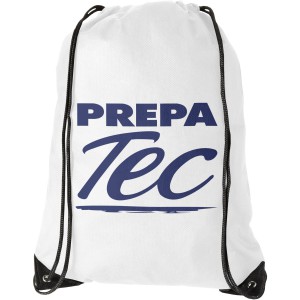 Evergreen non-woven drawstring backpack, White (Backpacks)