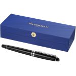 Expert classically designed fountain pen, solid black,Chrome (10650700)
