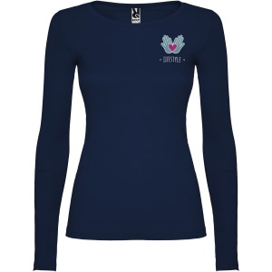 Extreme long sleeve women's t-shirt, Navy Blue (Long-sleeved shirt)