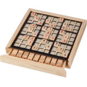 Holz-Sudoku-Spiel Christa, Braun