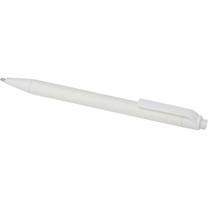 Fabianna crush paper ballpoint pen, White (Wooden, bamboo, carton pen)