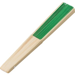 Bamboo hand held fan Elio, Green (Fan)