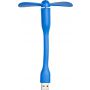 PVC USB fan, light blue