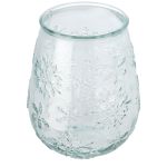 Faro recycled glass tealight holder, Transparent clear (11322701)