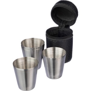 Schnapsbecher aus Edelstahl Benjamin, Schwarz