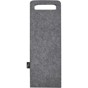 Felta 75 cl GRS recycled felt wine bag, Medium grey (Cooler bags)