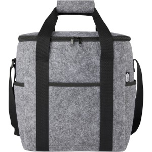 Felta GRS recycled felt bottle cooler bag 21L, Grey (Cooler bags)