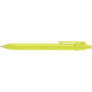 Fidget recycled plastic ballpoint pen (black ink), Lime gree (Plastic pen)