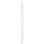 Fidget recycled plastic ballpoint pen (black ink), White