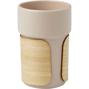 Fika 340 ml Becher mit Bambushlle, Oatmeal