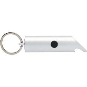 Flare RCS recycled aluminium IPX LED light and bottle opener (Keychains)