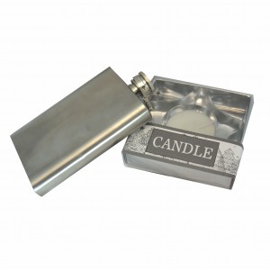 Silverstone flask and candle set (Flasks)