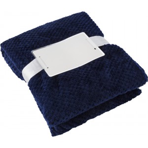 Fleece (230 gr/m2) blanket Nikolai, blue (Blanket)