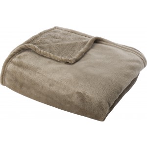 Fleece (280 gr/m2) blanket Sean, khaki (Blanket)