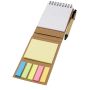 Flipper sticky notepad with ballpoint pen (black ink), Natur