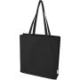 Florida 270 g/m2 GRS recycled gusset tote bag 14L, Solid bla