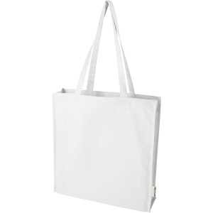 Florida 270 g/m2 GRS recycled gusset tote bag 14L, White (Shopping bags)