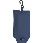 Foldable polyester (190T) carrying/shopping bag, blue (6264-05CD)