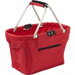 Foldable polyester (600D) shopping bag, red (6304-08CD)