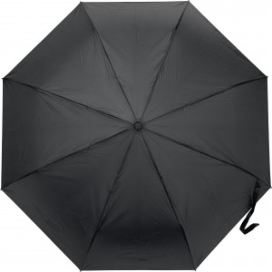 Pongee (190T) umbrella Ava, black (Foldable umbrellas)